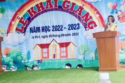 TRƯỜNG MẦM NON THIÊN NGA HUYỆN EA SÚP TỔ CHỨC LỄ KHAI GIẢNG NĂM HỌC 2022-2023