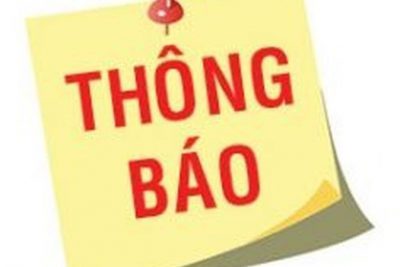 THÔNG BÁO TỰU TRƯỜNG